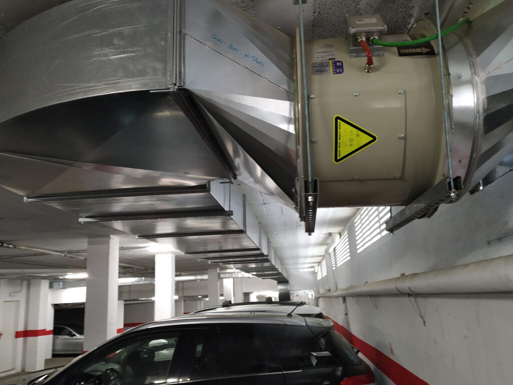 reforma de garatge - aparcament amb contraincendis electrificació i ventilació al Masnou | Enginyeria ISSI