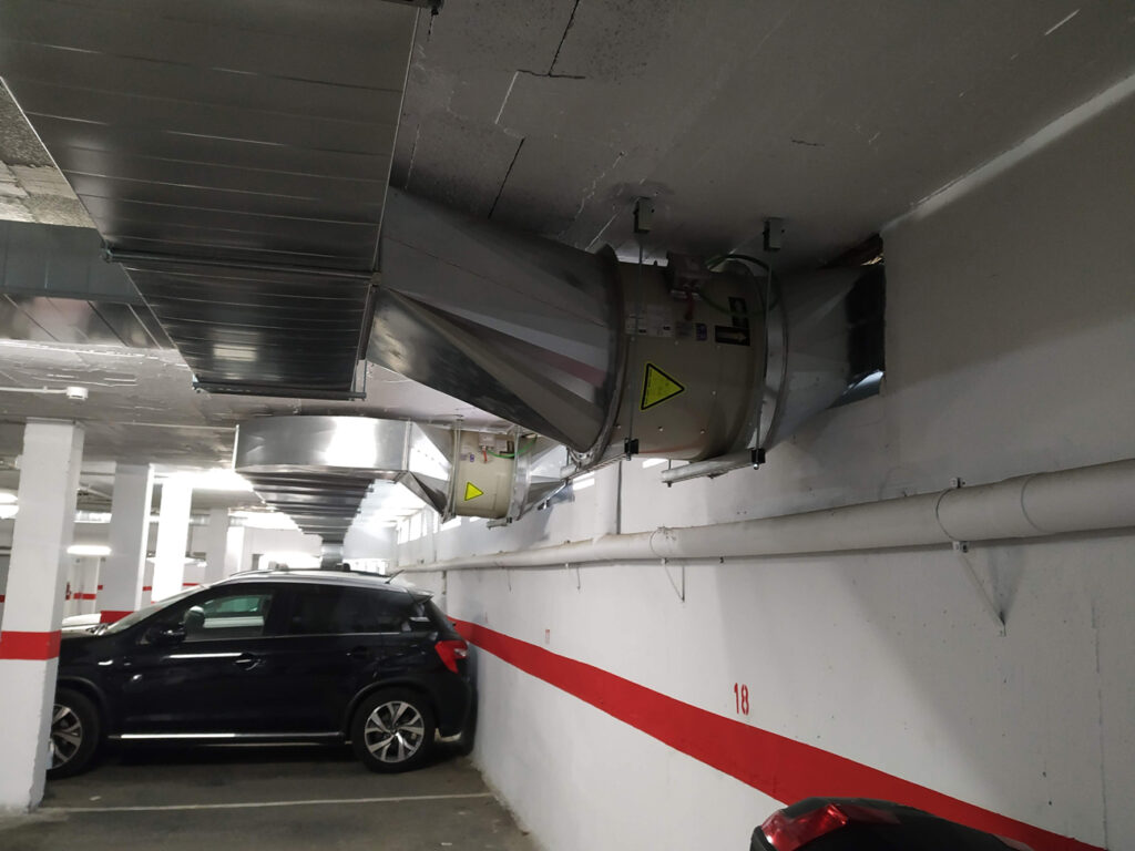 reforma de garatge - aparcament amb contraincendis electrificació i ventilació al Masnou | Enginyeria ISSI